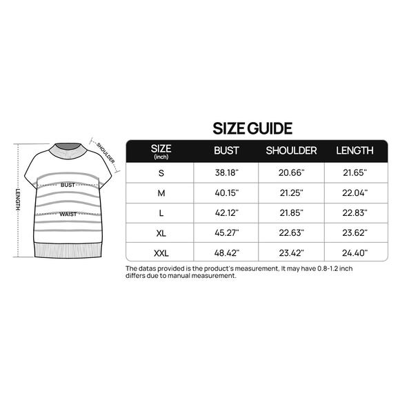 MEROKEETY Size Medium Sleeveless, Mock Neck Sweater in Blk and White - Picture 5 of 5